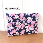 桜紺★御朱印帳ケース★御朱印帳入れ★1冊用★マルチケース