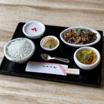 ミニチュア中華　食堂の麻婆茄子定食