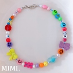 SALE✅キッズビーズチョーカー🧸💚キッズビーズネックレス💜キッズアクセサリー🎀/MIMI. ⇝♡