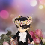 小人の花冠、桜。　オビツ11サイズ