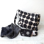 [1点のみ]　秋冬福袋　くったりショルダーとスヌードとポーチ　[モノトーン]