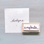 文字はんこ「thank you」