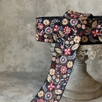 [実物のお色味と違う場合があります] インド刺繍リボン　花　インド刺繍　スパンコール　刺繍リボン　リボン　りぼん　※10月8日よりゆうパケットにて発送
