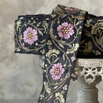 [実物のお色味と違う場合があります] インド刺繍リボン　花　インド刺繍　スパンコール　刺繍リボン　リボン　りぼん　※10月8日よりゆうパケットにて発送