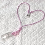 補聴器ストラップ ピンク系 両耳用