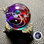 大玉　宇宙玉レジン惑星　虹色銀河