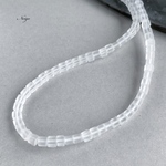 フロストクォーツ　キューブ4×4×4mm 8粒　天然石パーツ　素材