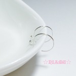 【Silver925　ピアスフック】１ペア　ロジウムコーティング　ハンドメイド素材