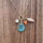 Necklace of the sea〜海のネックレス〜blue／14kgf