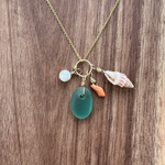 Necklace of the sea〜海のネックレス〜green／14kgf