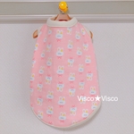 🎍【お正月SALE 〜1月15日まで】犬服 🐰 お胸のチェックも可愛いうさぎいっぱいタンク✨サイズお選び頂けます！