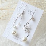 冬のアシンメトリーピアス/イヤリング