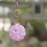 プチフラーレン×水晶根付【桜色】