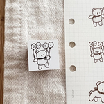 new【2×2cm】風船にsuki🎈はんこ