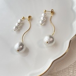 3cotton pearl / コットンパールの2wayピアス