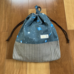 灰色の宇宙★体操着入れ★お着替え袋