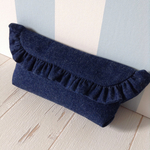 デニムフリルペンポーチ Navy