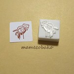 《再販》お掃除しましょう　雑巾がけ：消しゴムはんこ。