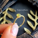 〖再販〗 〖‪ꫛꫀꪝ4mm〗メーティスの瞳Gemstone Ring "Peridot"