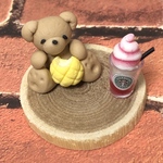 ミニチュア雑貨【クマのおやつタイム♪】