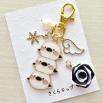 シマエナガ団子のキーホルダー