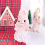 元気な表情のピンクのうさぎちゃん🐰⭐︎レトロアニマル