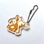 Record Dog Key Chain / Yellow / キーホルダー