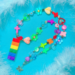 🧱🌈虹色ブロックネックレス🌈🧱