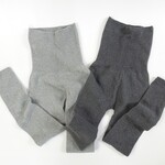 〈オーガニックコットン〉ホールガーメントで編み上げた腹巻きレギンス