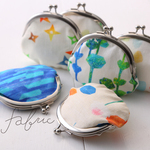 近江湖東麻のがま口【小】1/6 fabric