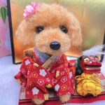 ⭐︎お正月　着物　トイプードル♡ 羊毛フェルト⭐︎