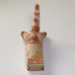 【New!】 猫・スポっ！とかわいい 袋にゃんこ 茶トラ