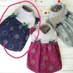 📍セール　コールテンスカートのワンピース👗  (リング&フラワー)     