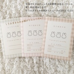 母子手帳カバー お薬手帳カバー うさぎさん