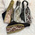 インド刺繍リボンとハーフリネンのクロスターバン