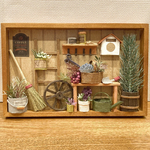 送料無料 ✱ ミニチュアガーデン ✱  エコクラフト ✱ 可愛い裏庭 ✱ドールハウス インテリア雑貨