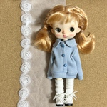 襟付き上着　水色　ブライス　モンスト