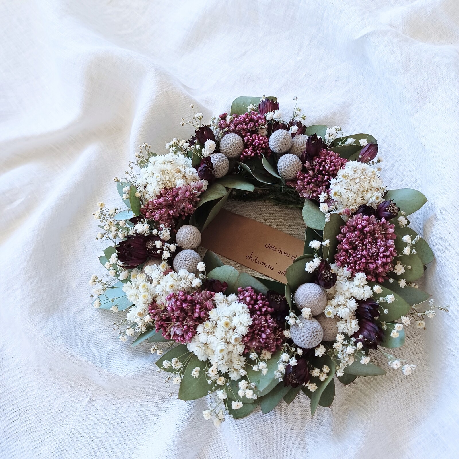 特集掲載】~autumn shiturae wreath art No.2~ドライフラワー リース ...