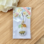 ナミアゲハのストラップ（ホワイト）