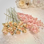 ドライフラワー花材ミニバラとデルフィニウム