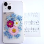 全機種対応　スマホステッカー　スマホケース押し花インナーシート　201