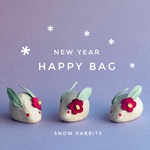 幸せ雪うさぎの仲良し3匹セット☆