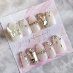 ホワイトワンホンネイル🦋