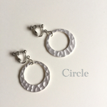 シルバーサークルイヤリング（ピアス）