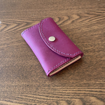 本ヌメ革のミニ財布 ✨紫