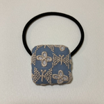 ミナペルホネン　ヘアゴム　handmade beads garden 水色