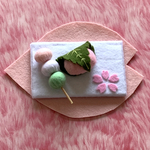フェルトさくら餅とお団子