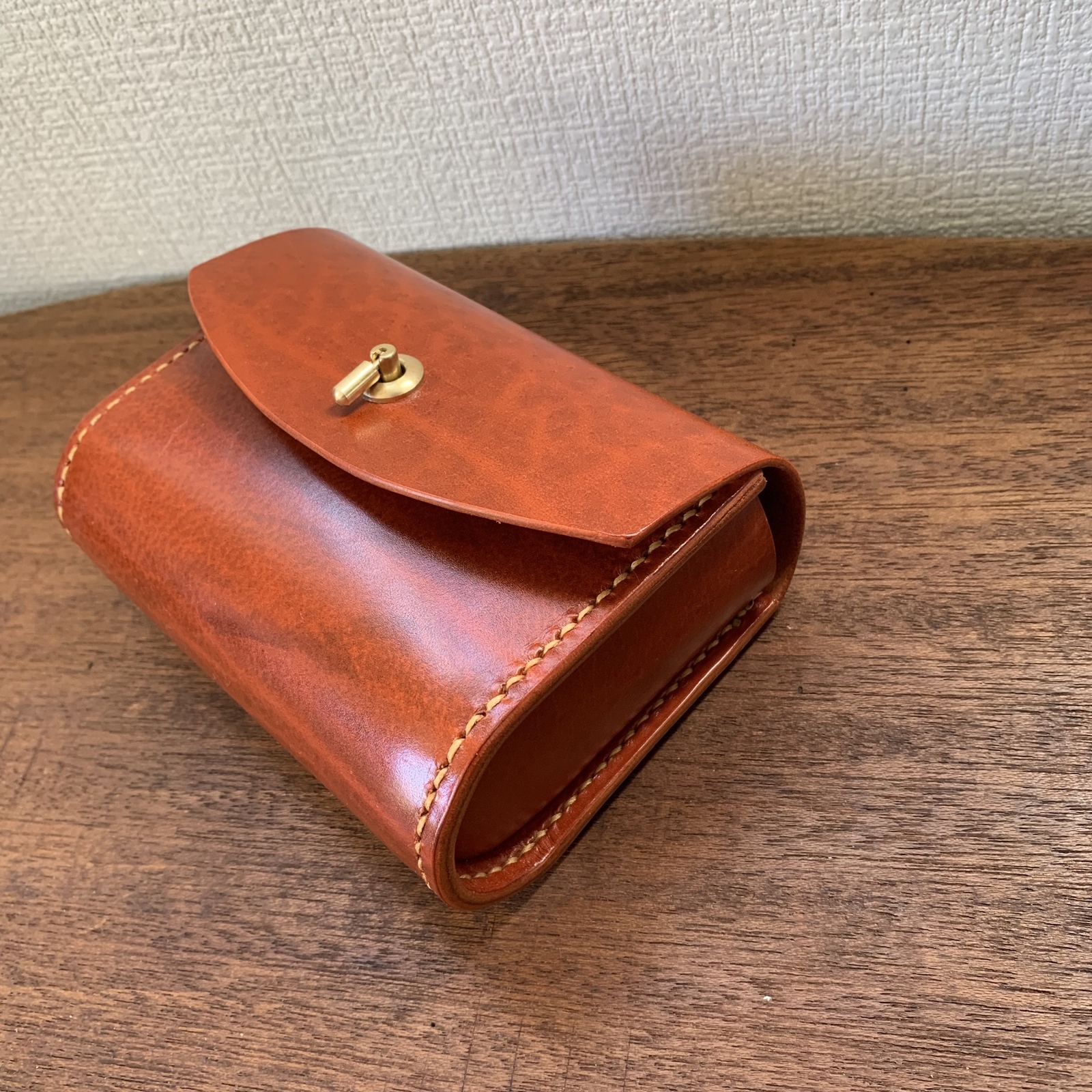 ハンドメイド 小物入れ金具付 ハンドメイド 小物入れ金具付