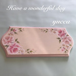 薔薇のボード　文字入れ無料　送料185円