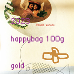 【2023 happybag 100㌘　czech beads GOLD】ざっくり4〜22㍉程度